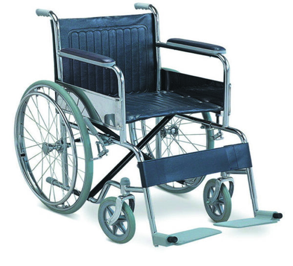 Fauteuil roulant adulte 'basic chrome'